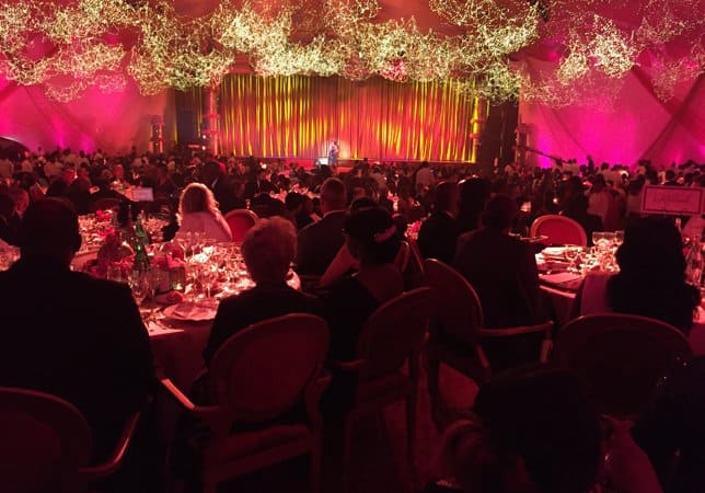 Ballroom with guest during the event